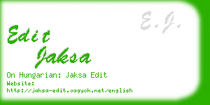 edit jaksa business card